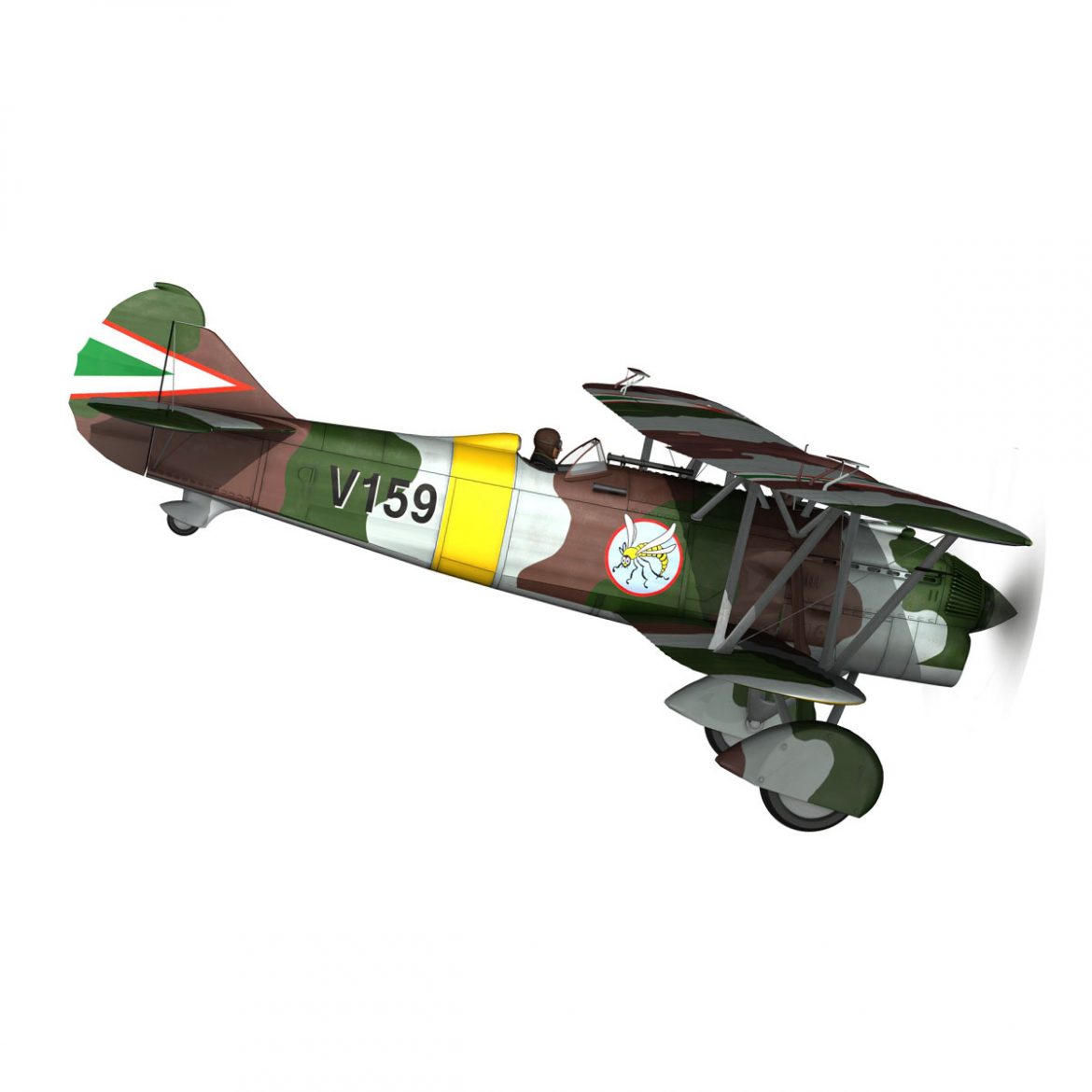 fiat cr.32 – hungarian royal air force – v159 3d model fbx c4d lwo obj 299964
