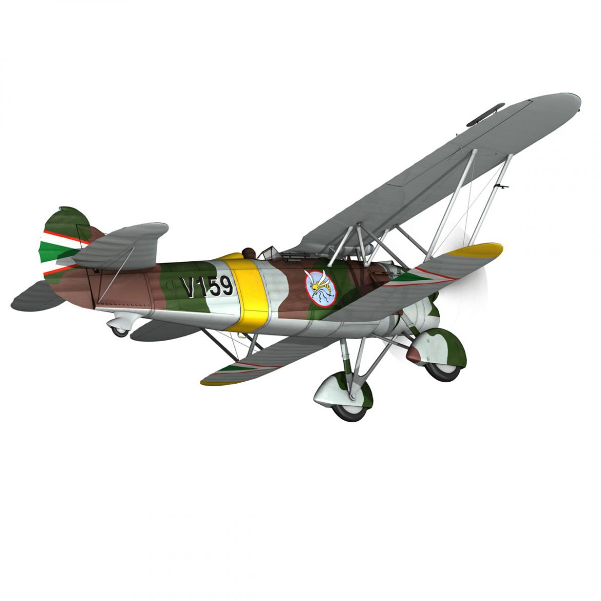 fiat cr.32 – hungarian royal air force – v159 3d model fbx c4d lwo obj 299965