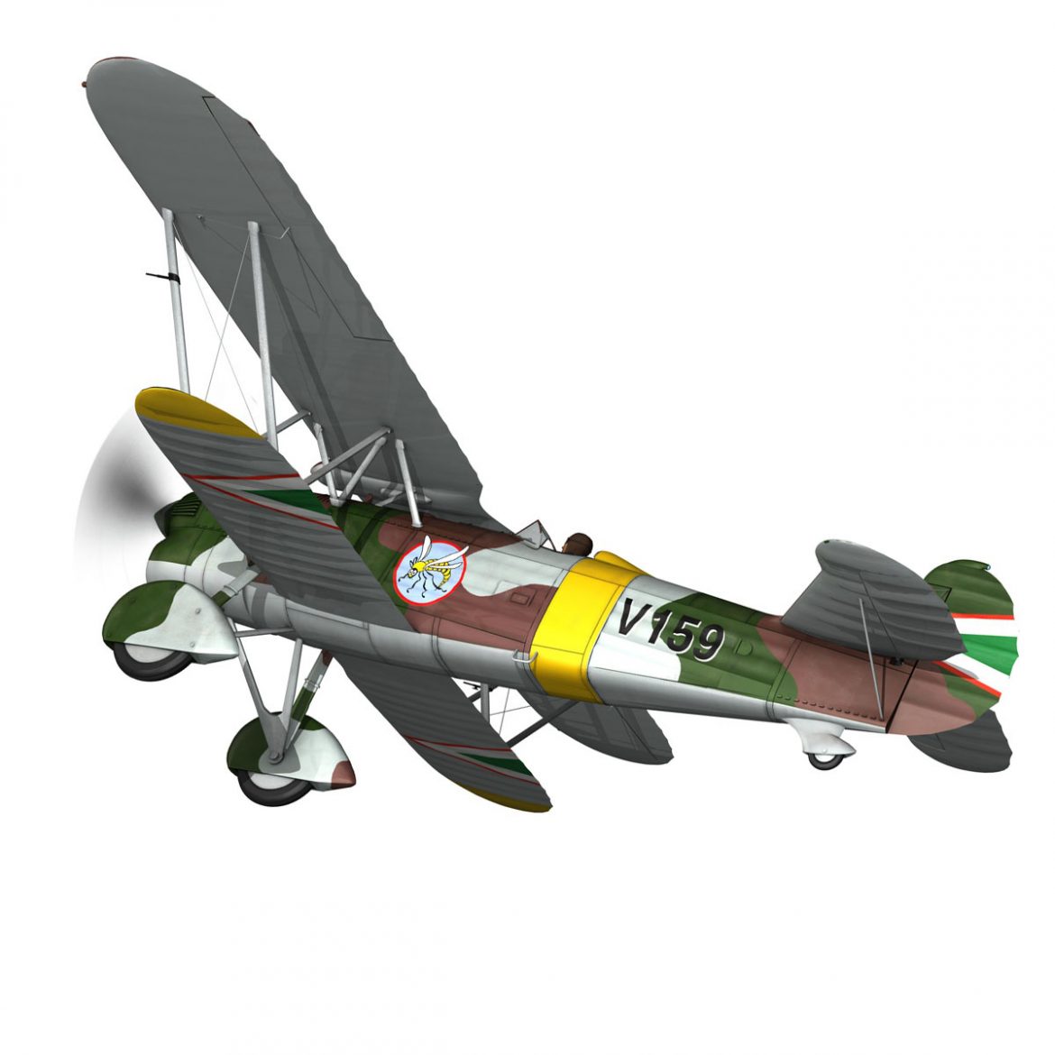fiat cr.32 – hungarian royal air force – v159 3d model fbx c4d lwo obj 299967