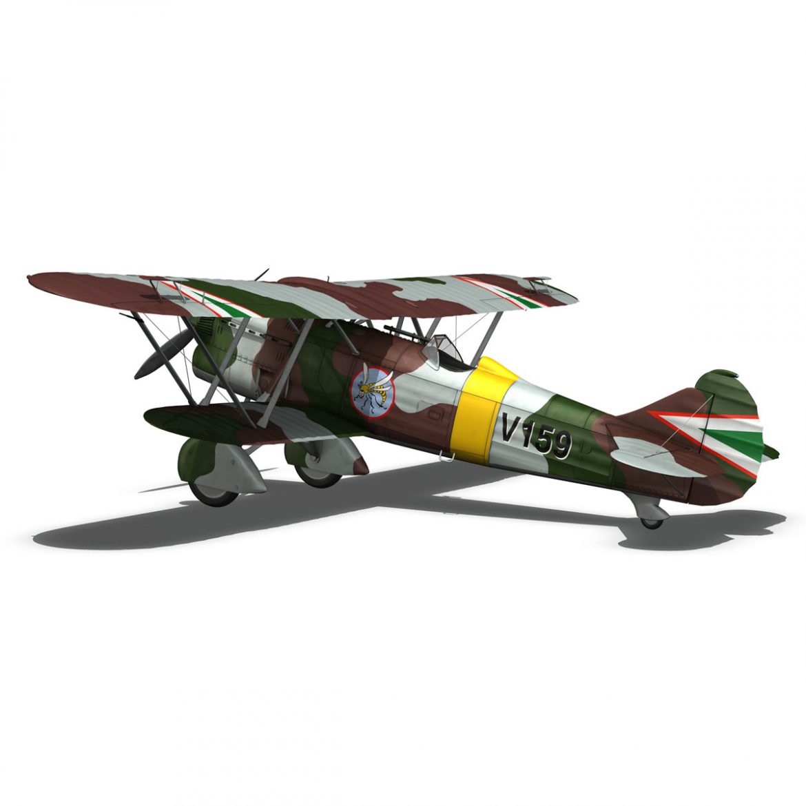 fiat cr.32 – hungarian royal air force – v159 3d model fbx c4d lwo obj 299971