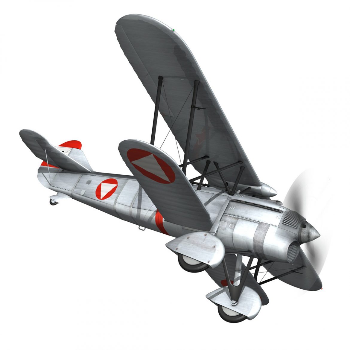 fiat cr.32 – austrian air force jagdgeschwader ii 3d model fbx c4d lwo obj 300001