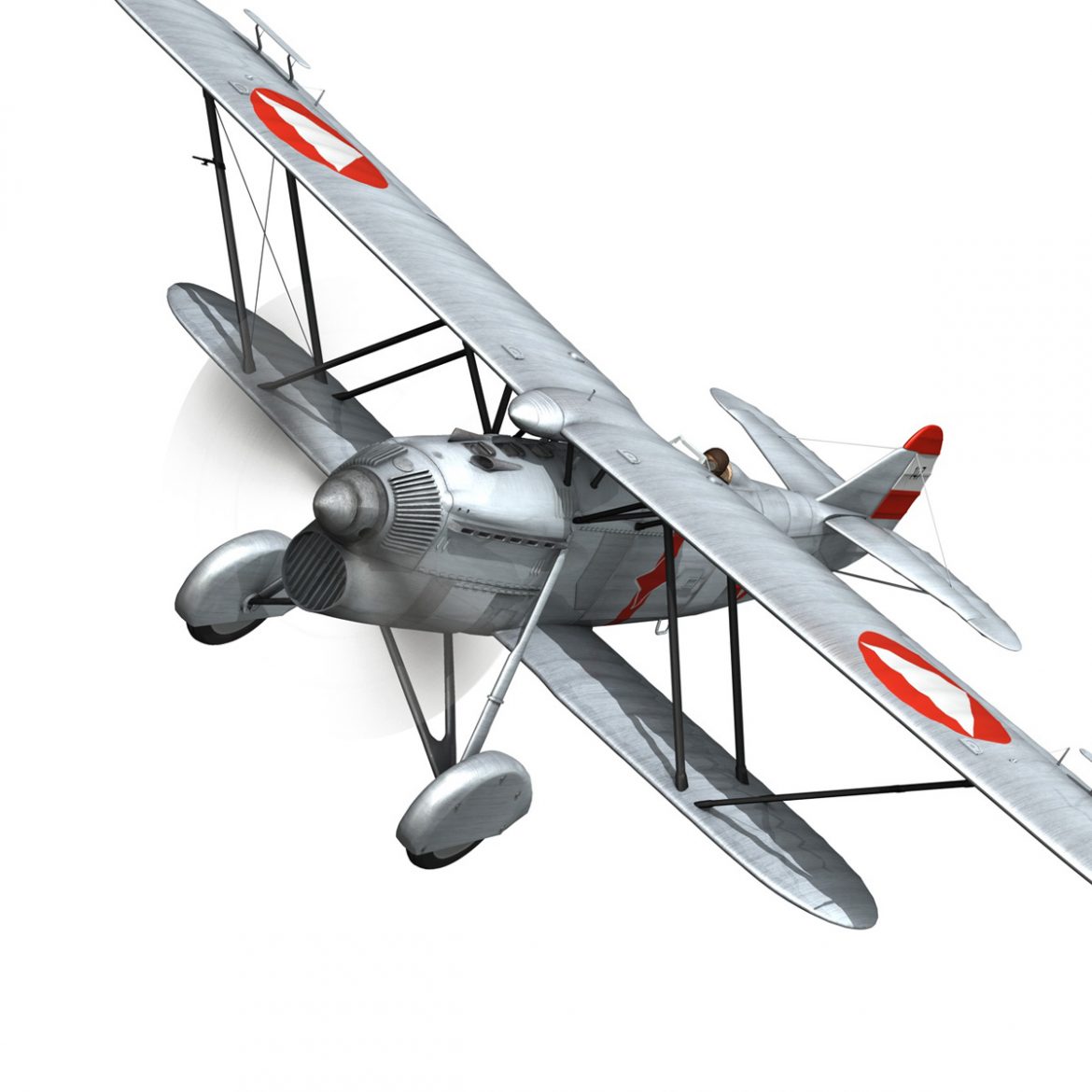 fiat cr.32 – austrian air force jagdgeschwader ii 3d model fbx c4d lwo obj 300002