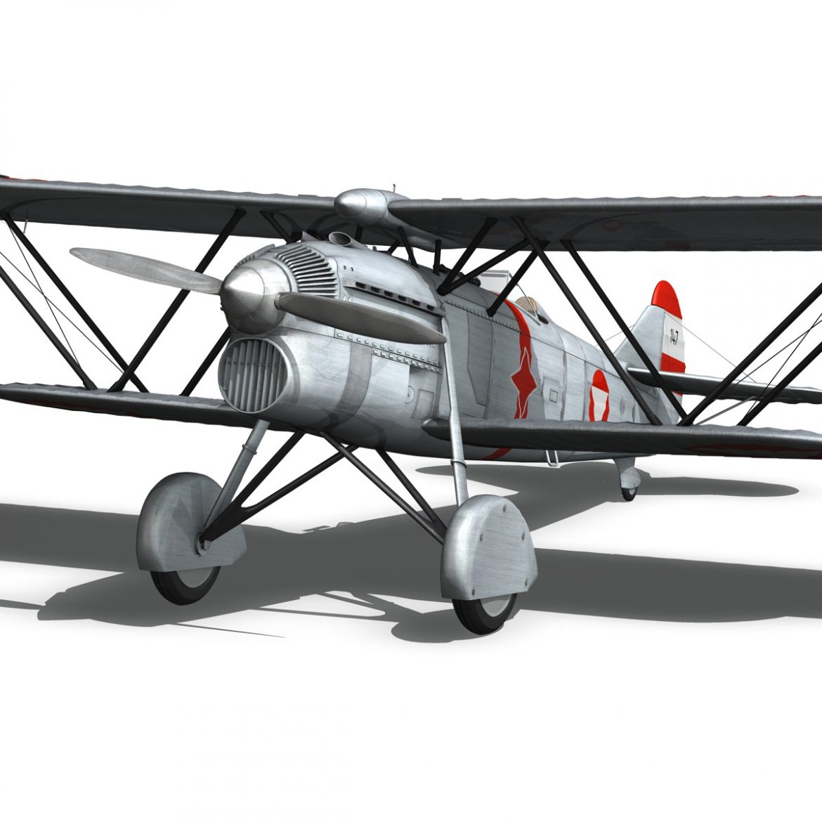 fiat cr.32 – austrian air force jagdgeschwader ii 3d model fbx c4d lwo obj 300004