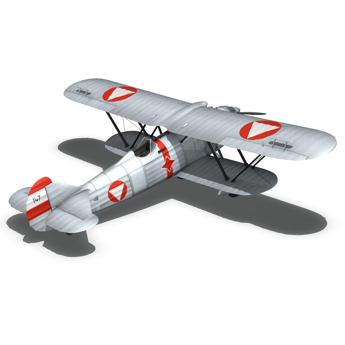 fiat cr.32 – austrian air force jagdgeschwader ii 3d model fbx c4d lwo obj 300008