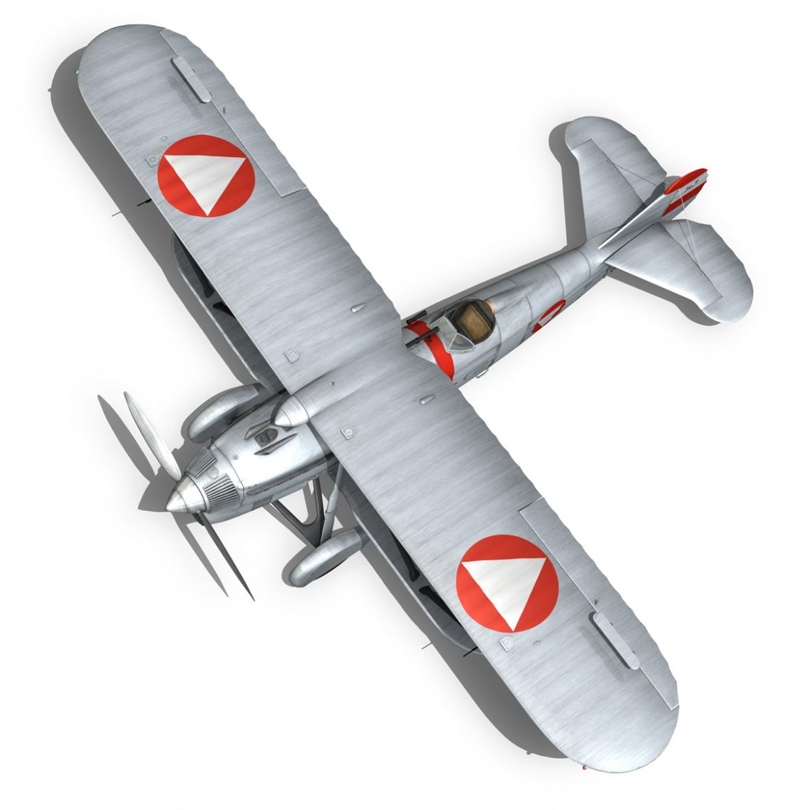 fiat cr.32 – austrian air force jagdgeschwader ii 3d model fbx c4d lwo obj 300011