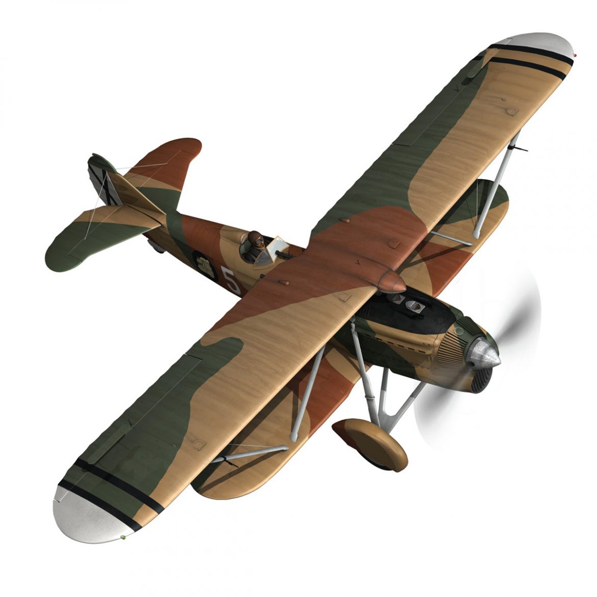 fiat cr.32 – italy air force – x gruppo 3d model fbx c4d lwo obj 300030