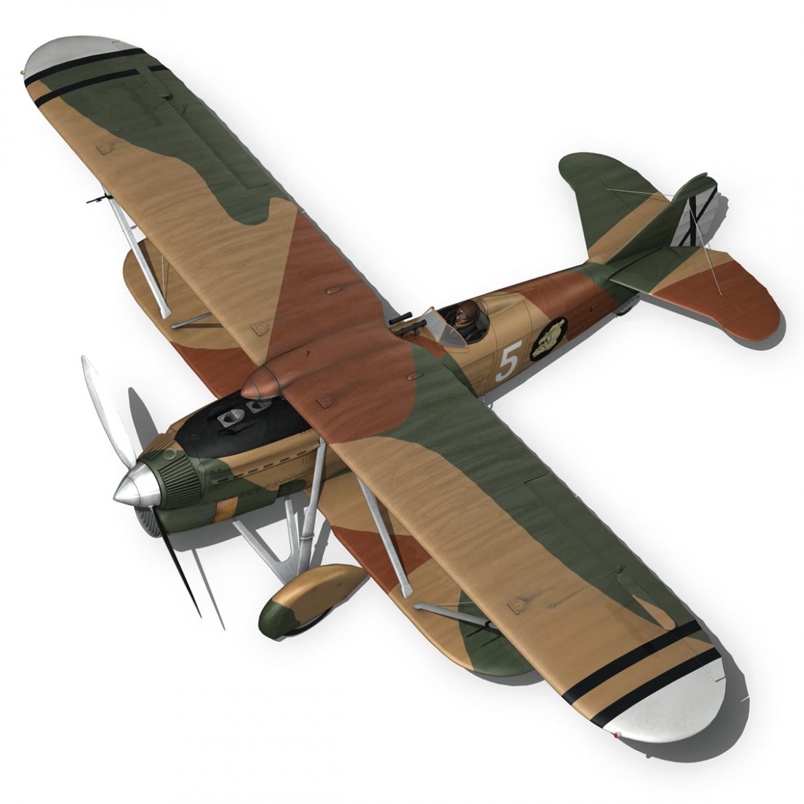 fiat cr.32 – italy air force – x gruppo 3d model fbx c4d lwo obj 300038