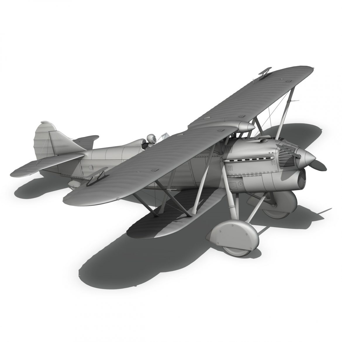 fiat cr.32 – italy air force – x gruppo 3d model fbx c4d lwo obj 300042