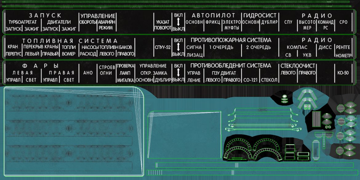 mi-8mt mi-17mt right circuit console russian 3d model 3ds max fbx obj 300670