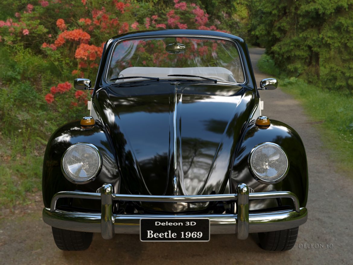 volkswagen beetle convertible 3d model max fbx c4d lxo ma mb  obj 300897