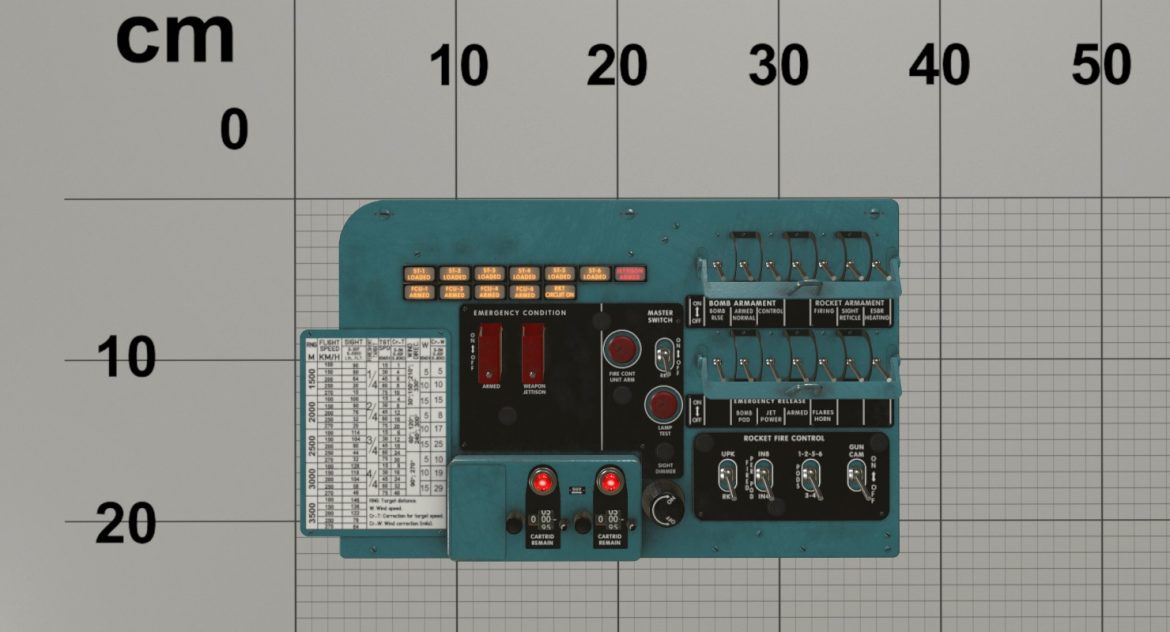 mi-8mt mi-17mt left circuit console english 3d model 3ds max fbx obj 301677
