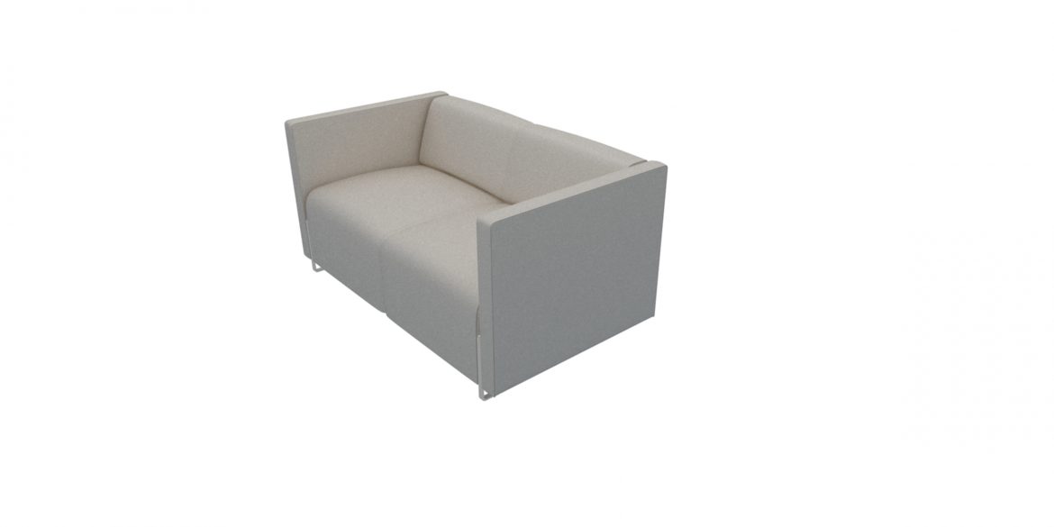 two sitter couch 3d model 3ds 302093