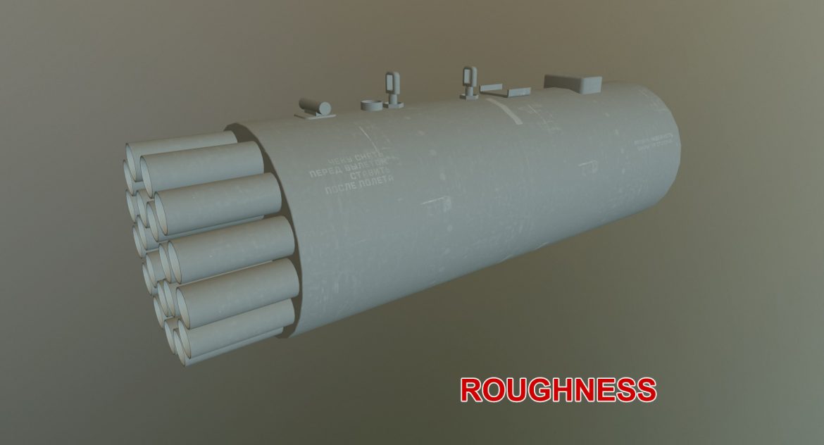 rocket launcher b-8v20a 3d model 3ds max fbx obj 302331