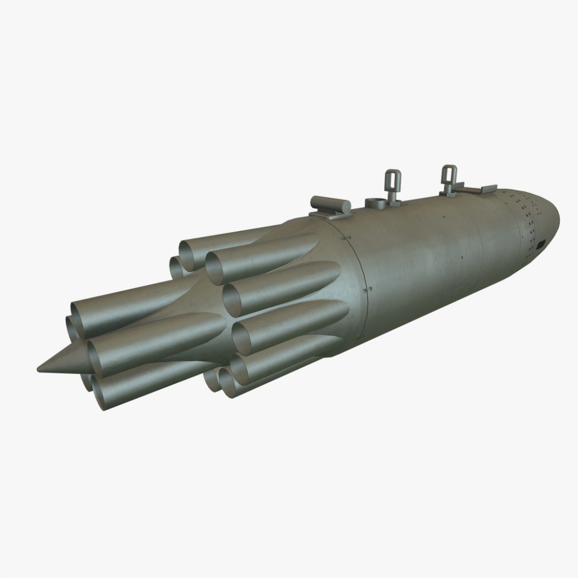 rocket launcher ub-16-57kv 3d model 3ds max fbx obj 302697