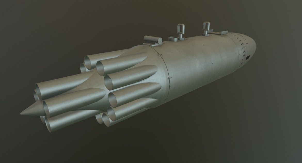 rocket launcher ub-16-57kv 3d model 3ds max fbx obj 302698
