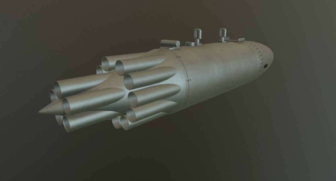 rocket launcher ub-16-57kv 3d model 3ds max fbx obj 302699