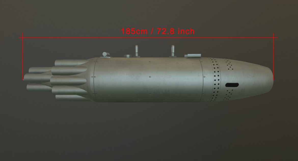 rocket launcher ub-16-57kv 3d model 3ds max fbx obj 302705