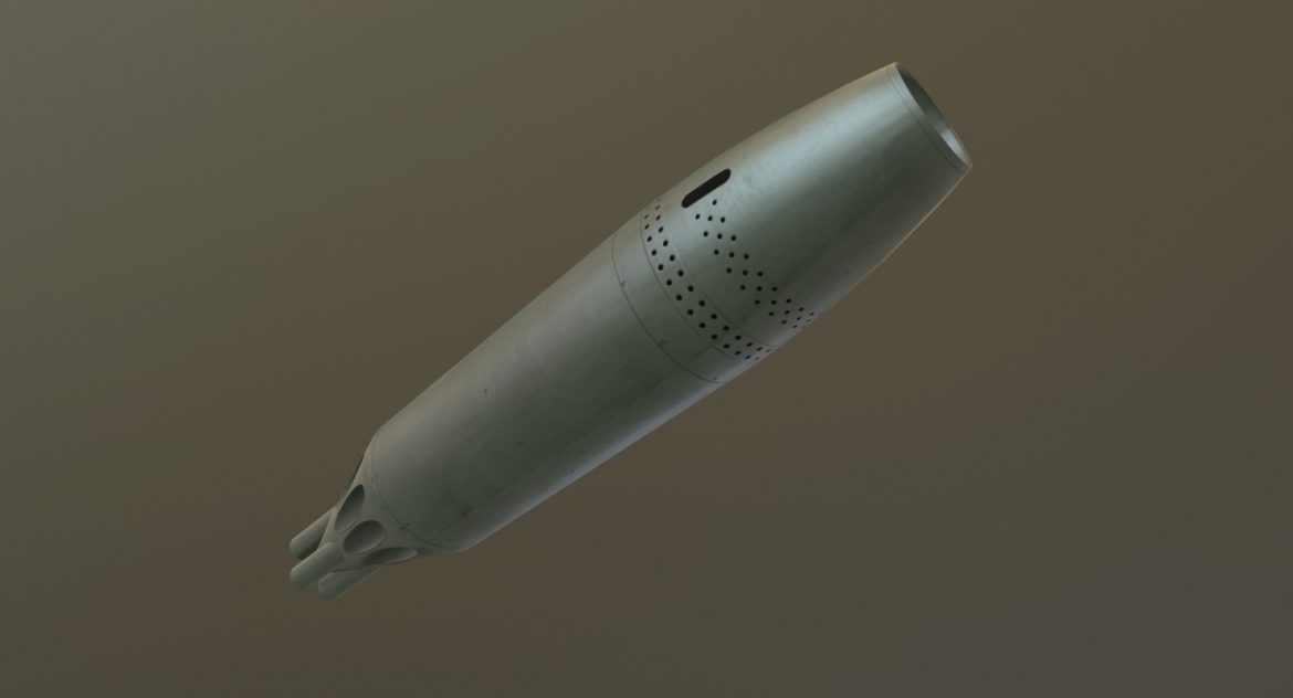 rocket launcher ub-16-57um 3d model 3ds max fbx obj 302739