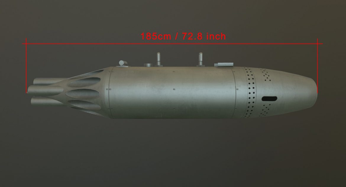 rocket launcher ub-16-57um 3d model 3ds max fbx obj 302740