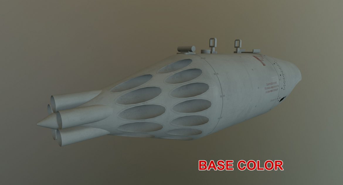 rocket launcher ub-32a-24 3d model 3ds max fbx obj 302836