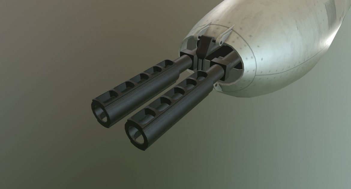 gun pod upk-23-250 3d model 3ds max fbx obj 302862