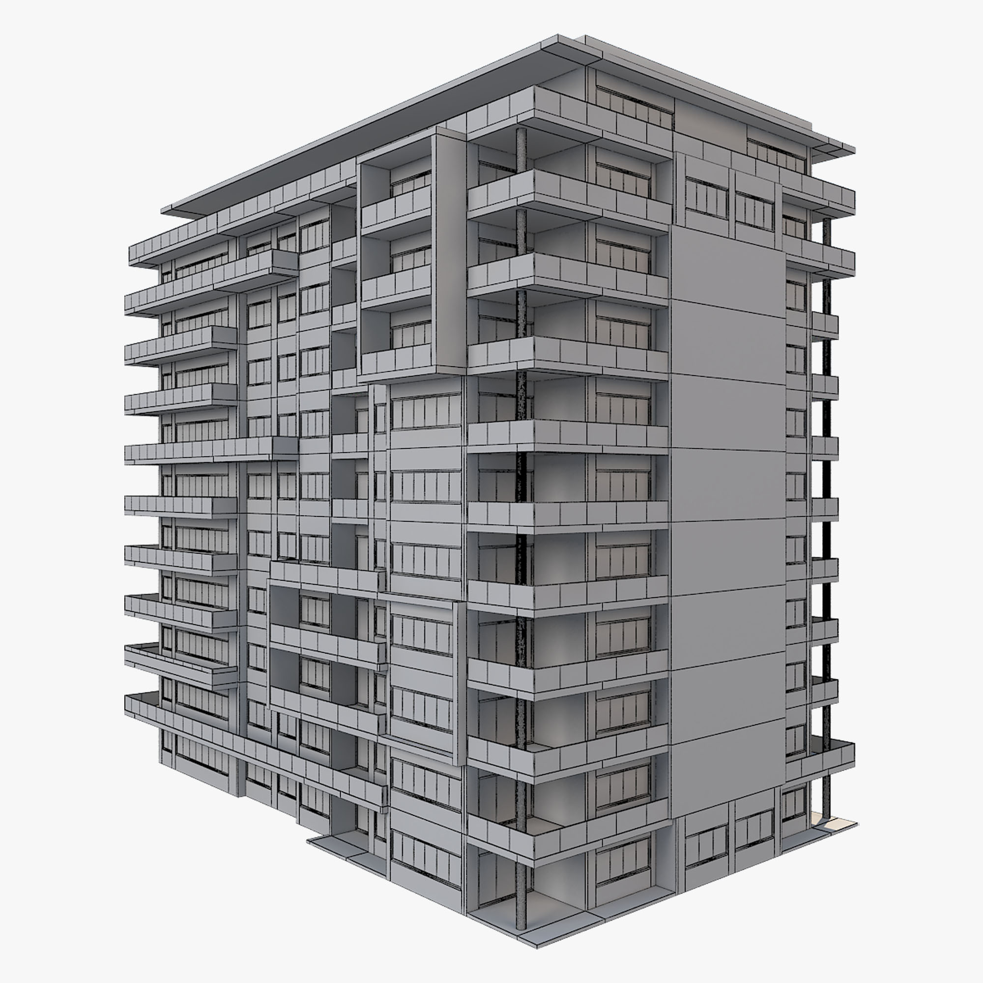 Condo 029 3D Model - FlatPyramid