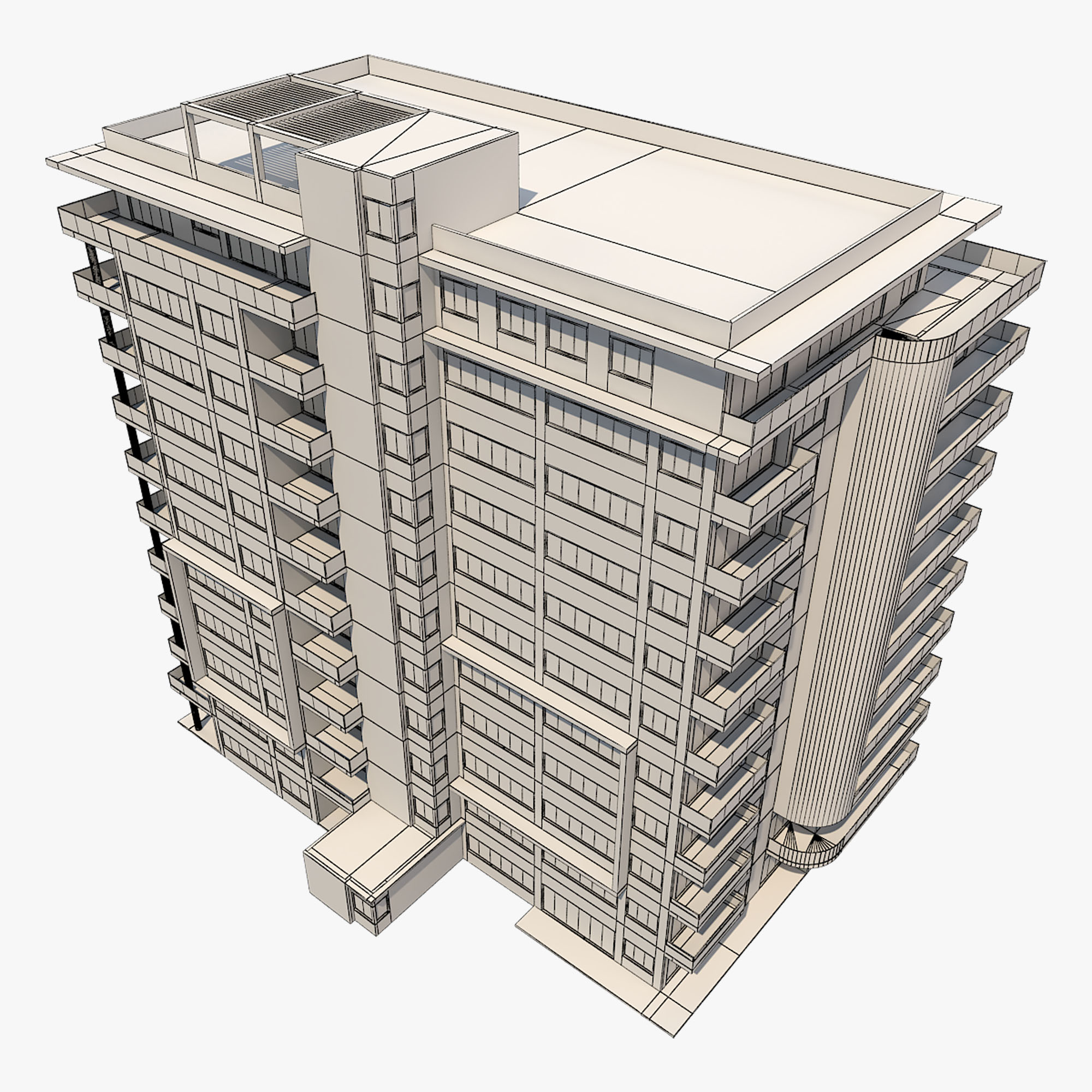 Condo 002 3D Model - FlatPyramid