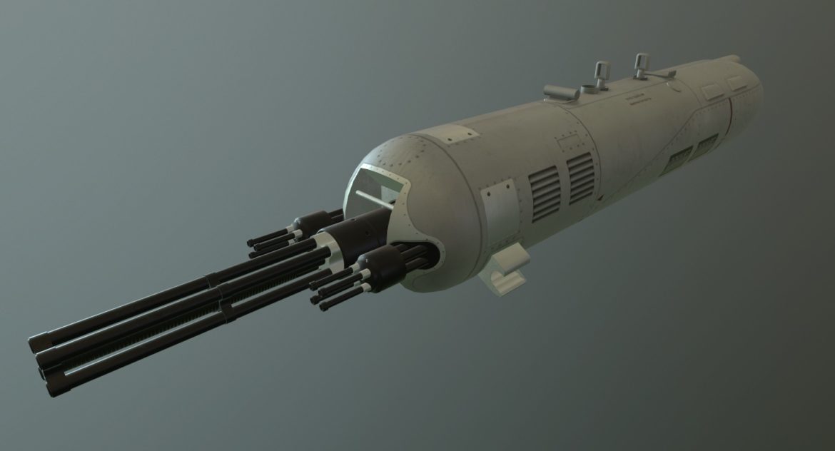 gun pod guv-8700 3d model ther obj max 3ds 303743