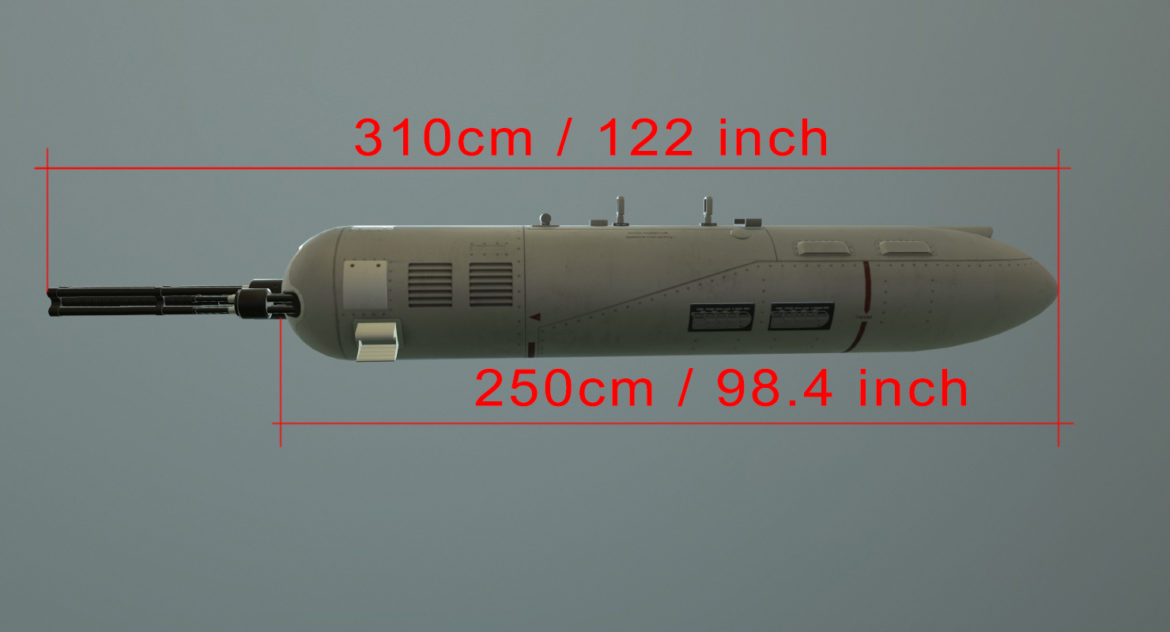 gun pod guv-8700 3d model ther obj max 3ds 303751