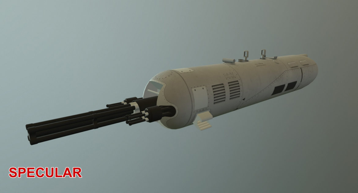 gun pod guv-8700 3d model ther obj max 3ds 303764