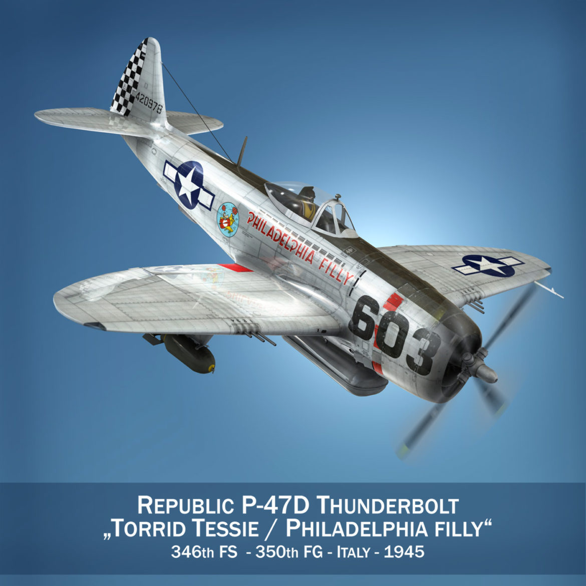 republic p-47d thunderbolt – torrid tessie 3d model 3ds c4d lwo lw lws obj fbx 303862