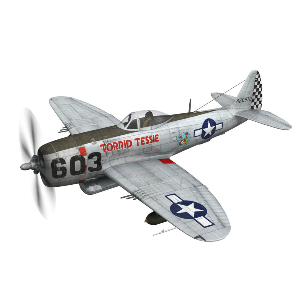 Republic P-47D Thunderbolt - Torrid Tessie 3D Model - FlatPyramid