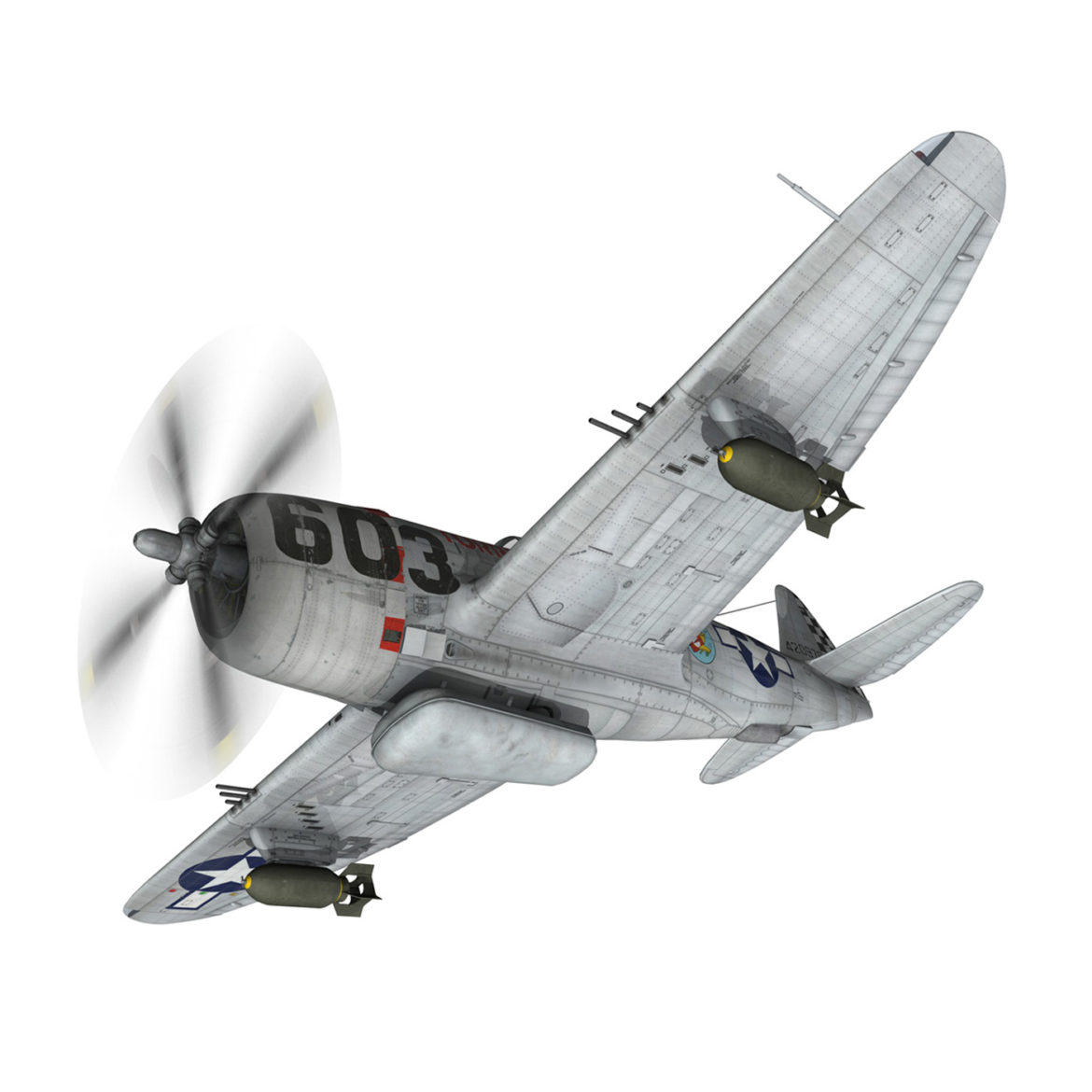 republic p-47d thunderbolt – torrid tessie 3d model 3ds c4d lwo lw lws obj fbx 303865