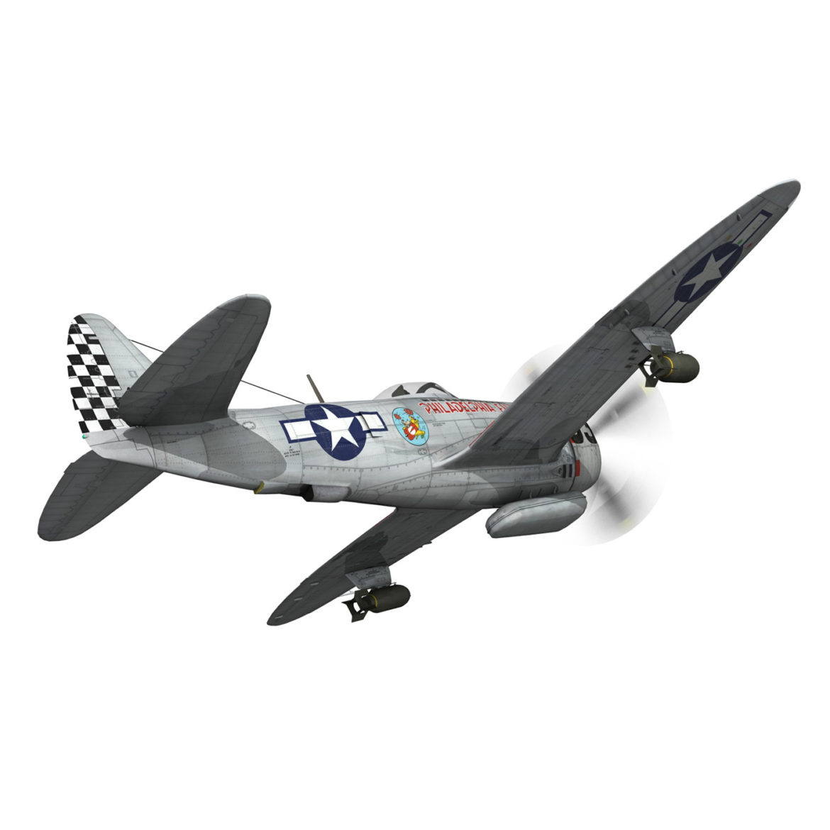 republic p-47d thunderbolt – torrid tessie 3d model 3ds c4d lwo lw lws obj fbx 303867