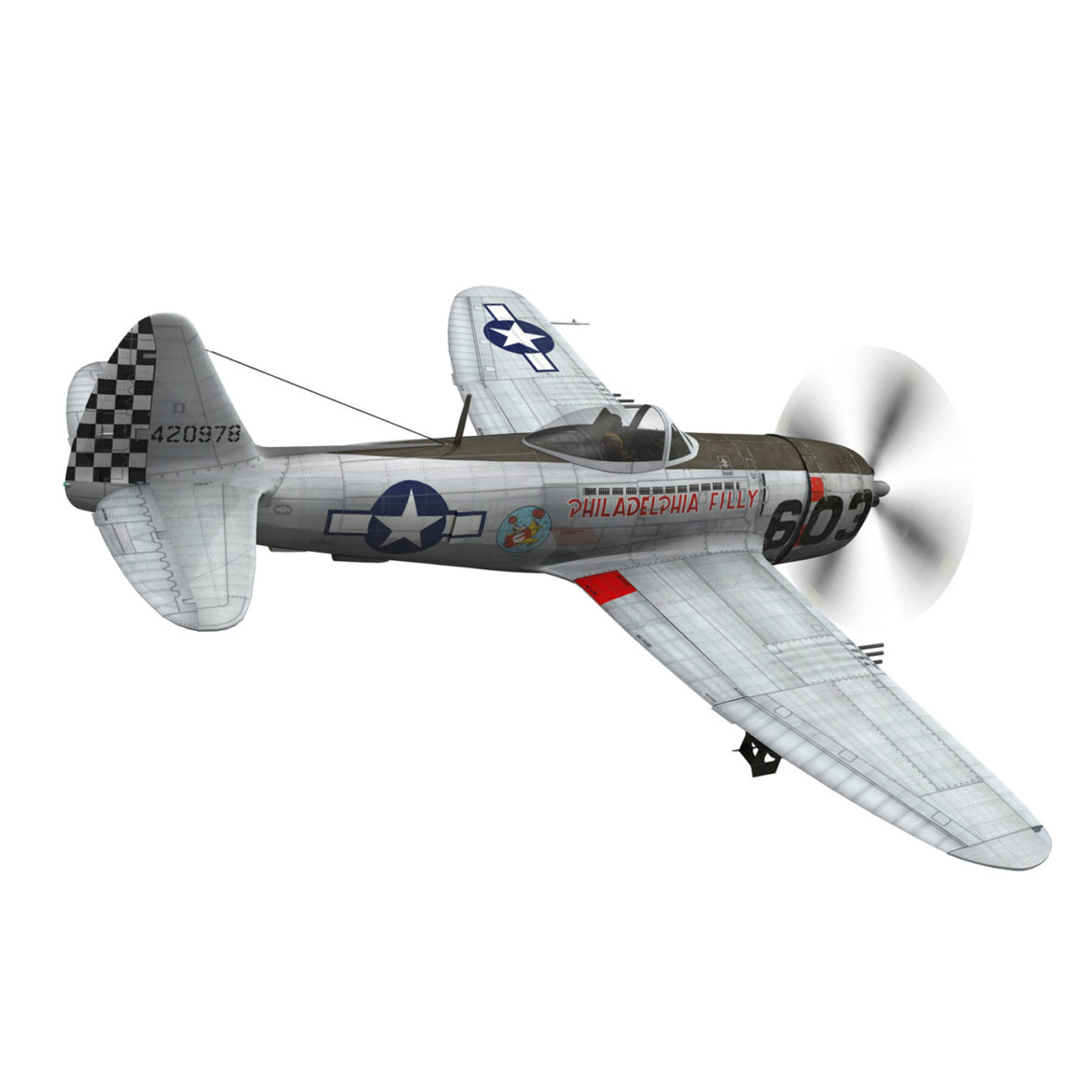 republic p-47d thunderbolt – torrid tessie 3d model 3ds c4d lwo lw lws obj fbx 303868