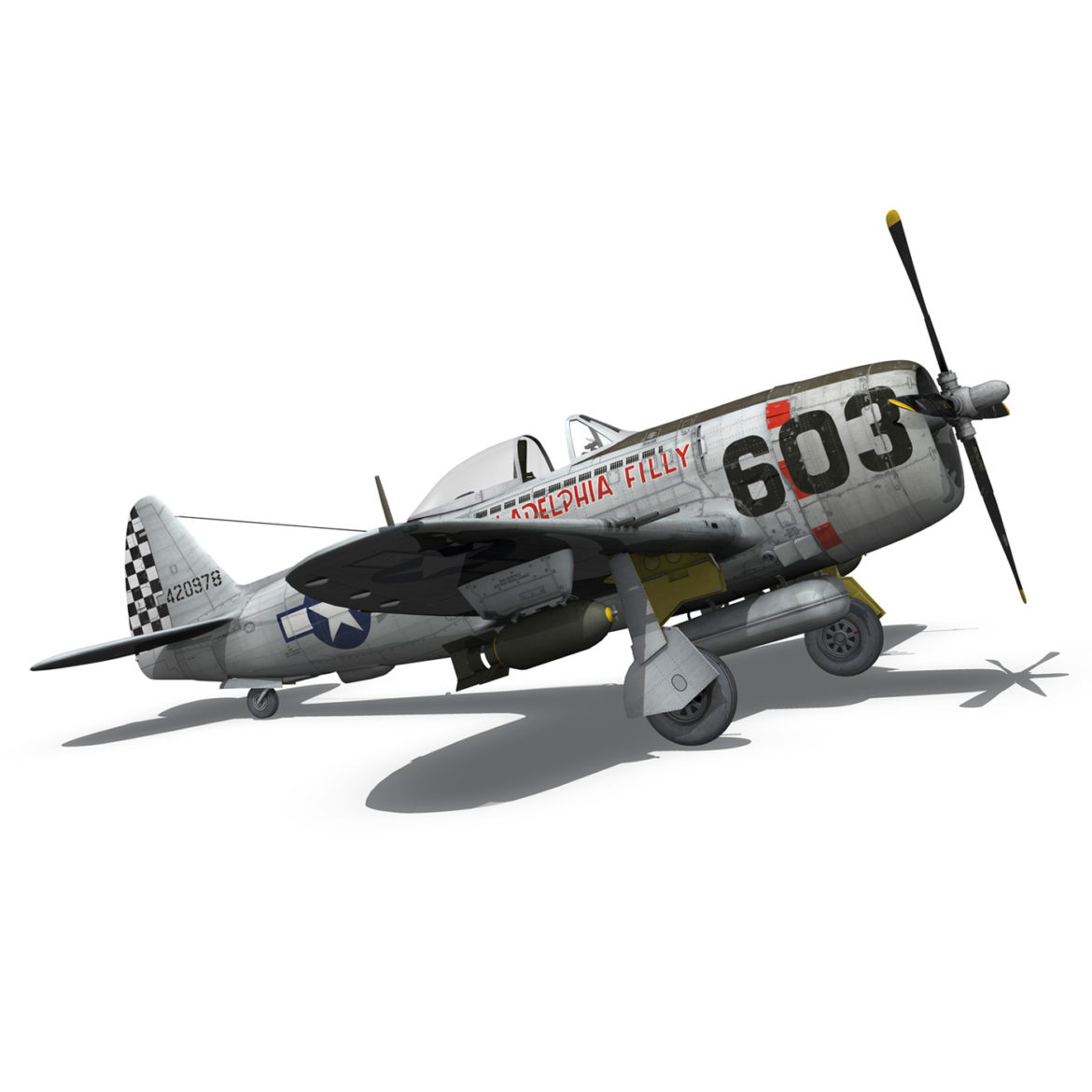 republic p-47d thunderbolt – torrid tessie 3d model 3ds c4d lwo lw lws obj fbx 303875