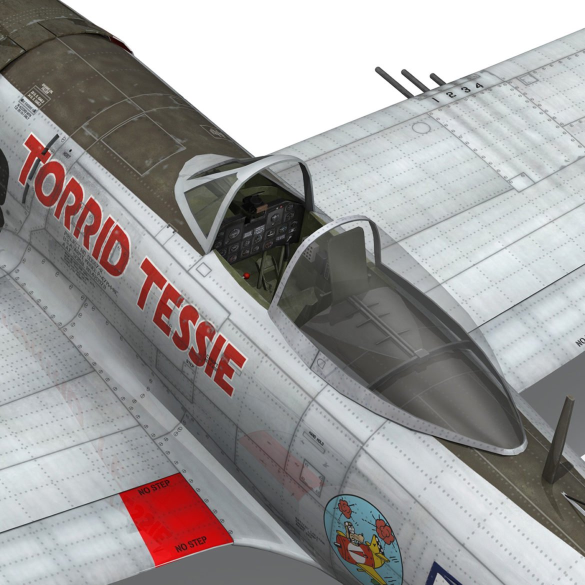 republic p-47d thunderbolt – torrid tessie 3d model 3ds c4d lwo lw lws obj fbx 303877