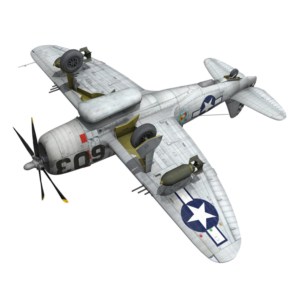 republic p-47d thunderbolt – torrid tessie 3d model 3ds c4d lwo lw lws obj fbx 303878
