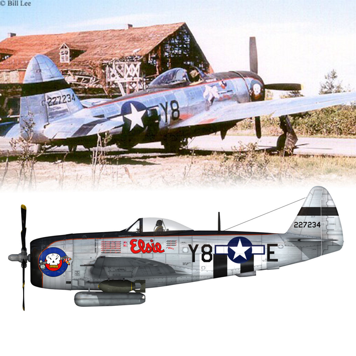 republic p-47d thunderbolt – elsie – lil butch 3d model fbx lwo lw lws obj c4d 303907