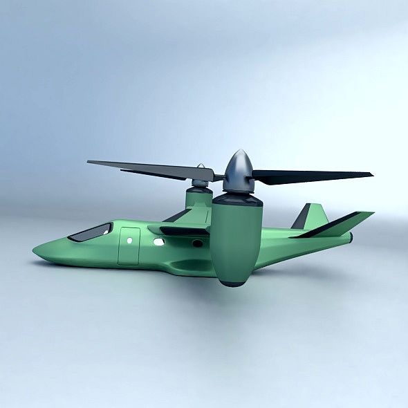 military vtol rotorcraft vehicle concept 3d model 3ds blend dae fbx obj 304537