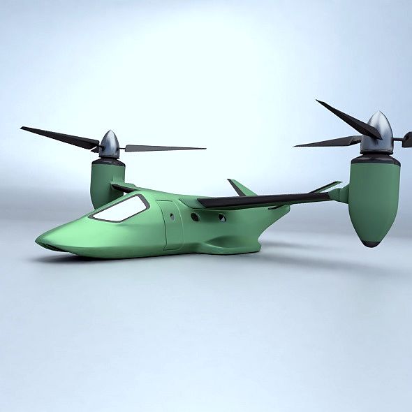 military vtol rotorcraft vehicle concept 3d model 3ds blend dae fbx obj 304541