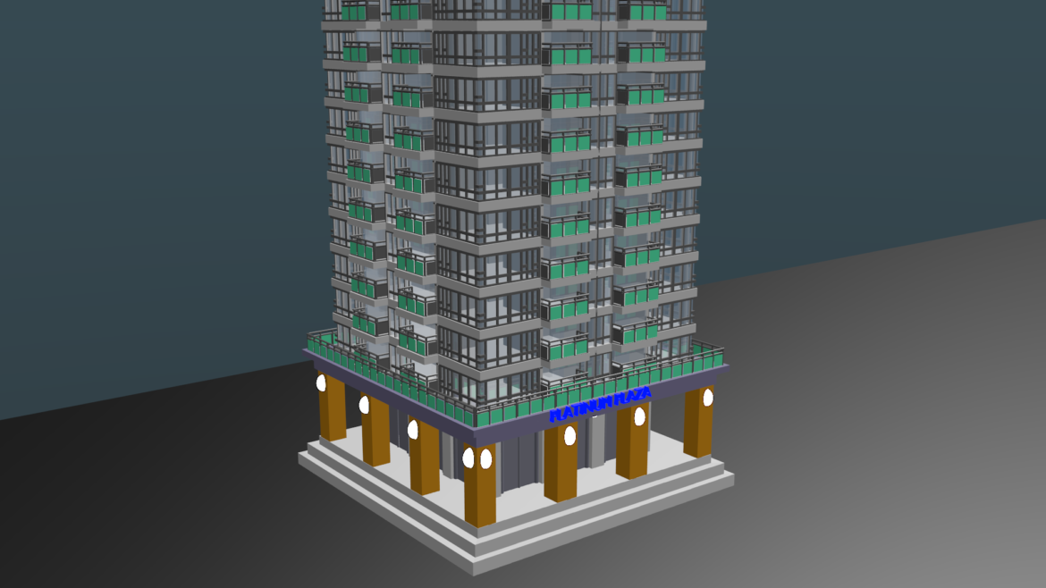 high raised skyscraper building 3d model blend 306284