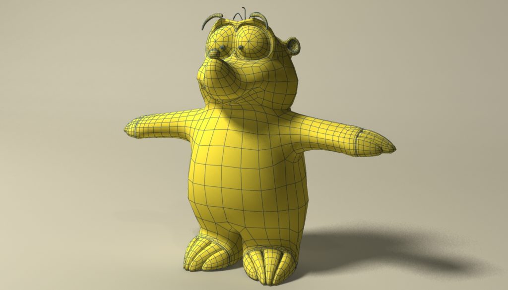 Cartoon mole 3D Model - FlatPyramid