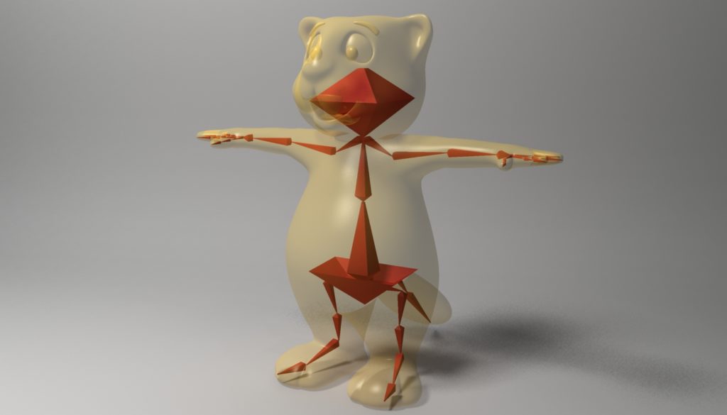 Cartoon beaver rigged 3D Model - FlatPyramid