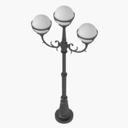 classic street light lamp post 3d model 3ds max fbx ma mb obj 310835