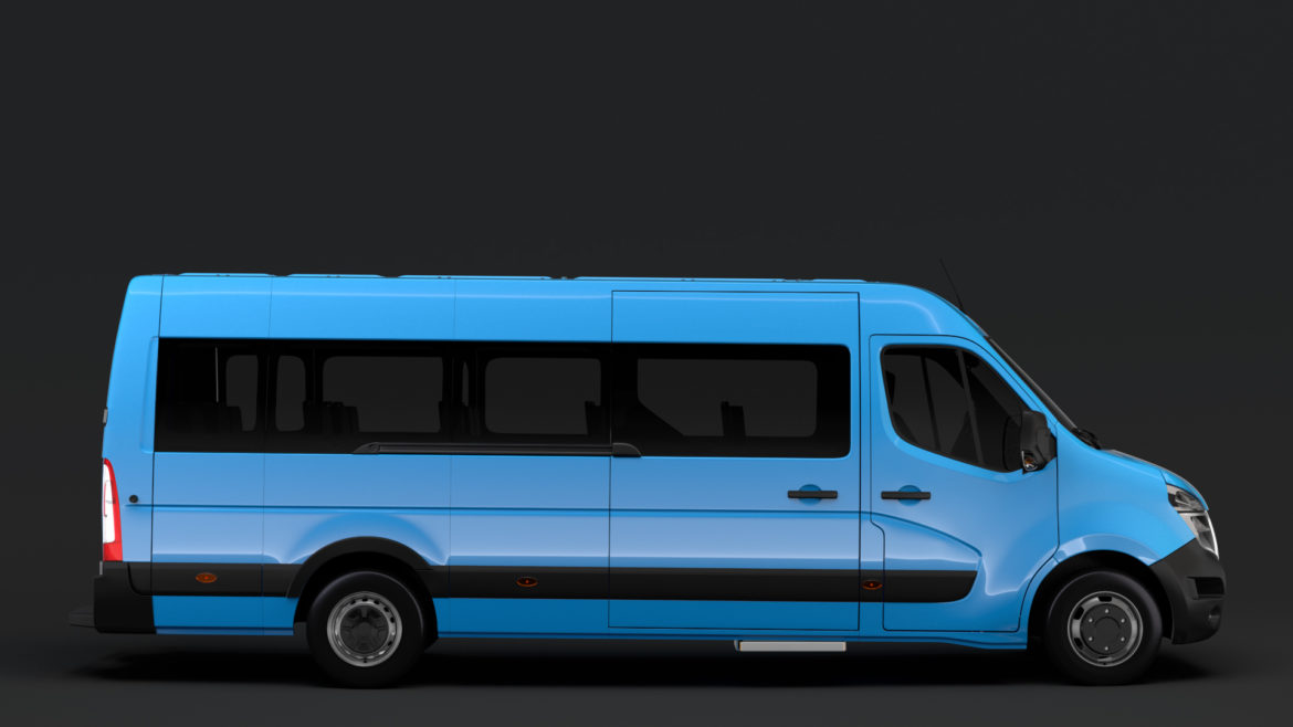 nissan nv 400 l4h3 minibus 2018 3d model 3ds max fbx c4d lwo ma mb hrc xsi obj 311202