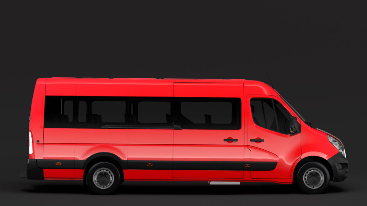 renault master l4h3 minibus 2018 3d model 3ds max fbx c4d lwo ma mb hrc xsi obj 311271