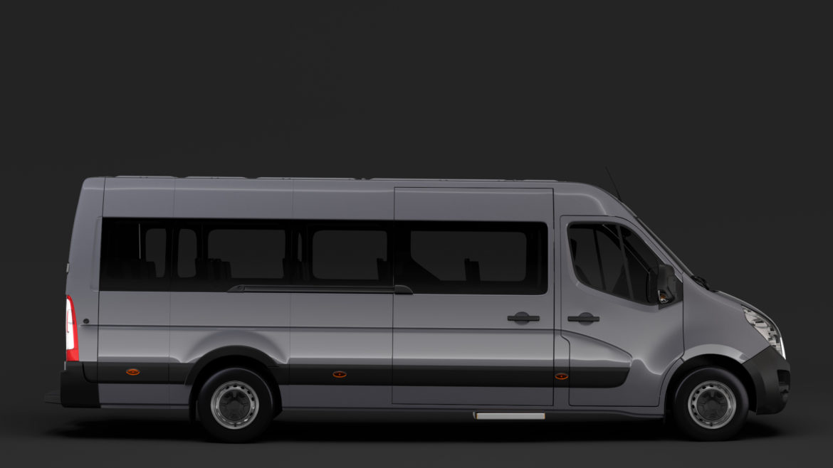 vauxhall movano l4h3 minibus 2018 3d model 3ds max fbx c4d lwo ma mb hrc xsi obj 311301