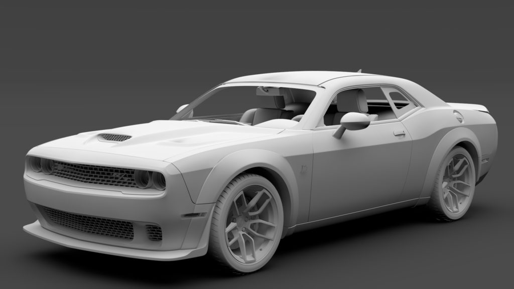 Dodge Challenger RT Scat Pack Widebody LC 2019 3D Model - FlatPyramid