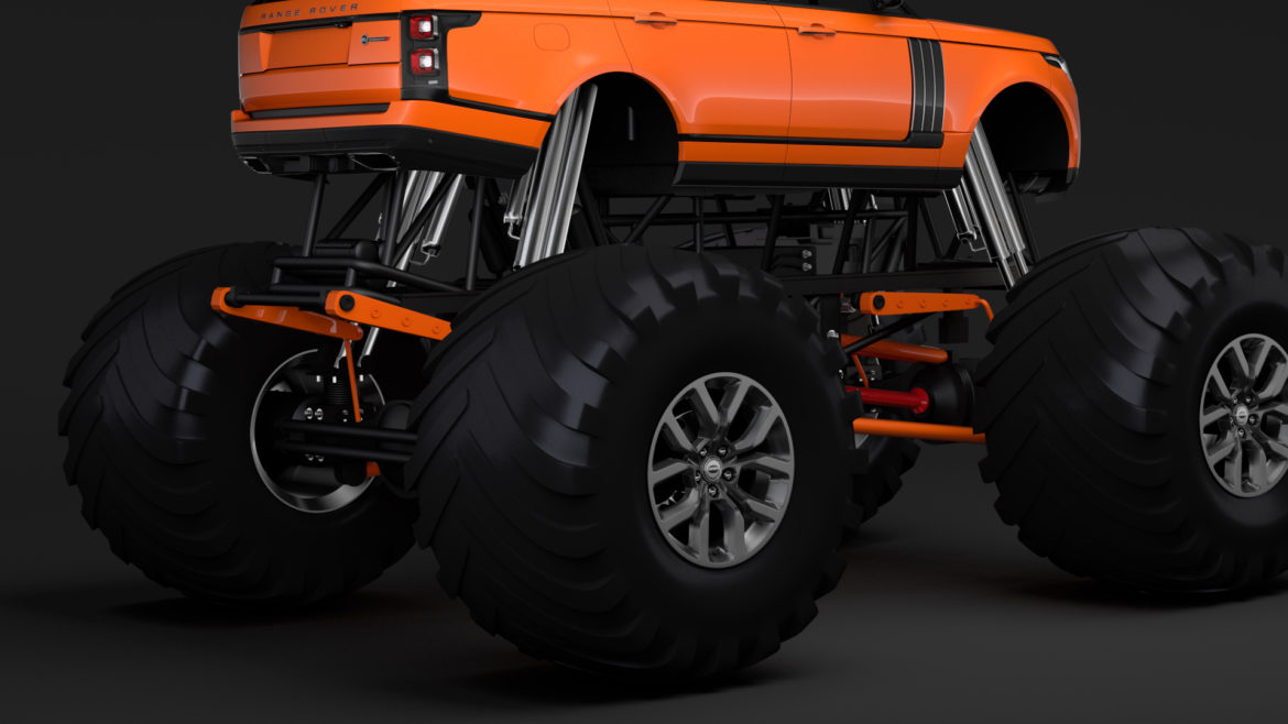 monster truck range rover svautobiography dynamic 3d model 3ds max fbx c4d lwo ma mb hrc xsi obj 312144